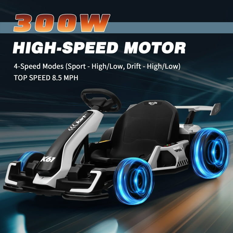 Kerry Yoo K61 Go Kart, 24V Kids Electric Drift Kart, Crazy Cart