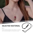 thumbnail image 3 of Delicate Obsidian Necklace Decorative Obsidian Pendant Gathering Crystal Stone, 3 of 7
