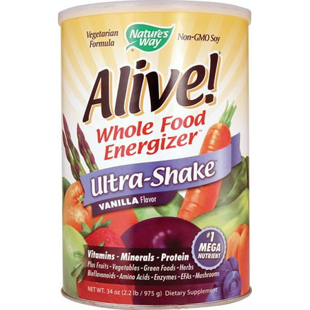 Nature's Way Alive Soy Protein Powder, Vanilla, 15g Protein, 2.2 Lb ...