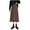 Coffee, variant on Maoxin Women's Skirts Womens Summer Solid Color Elastic Loose Skirt ,Black,M