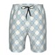 thumbnail image 3 of Balery Daisy Plaid Blue Traje de Baño Estilo Hawaiano para Hombre, Shorts de Secado Rápido con Bolsillos-X-Large, 3 of 6