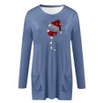 thumbnail image 3 of Pntutb Blusa informal de manga larga con estampado navideño para mujer Pntutb Pntutb-8567, 3 of 4