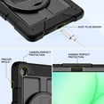 thumbnail image 3 of BMOUO Case for Samsung Galaxy Tab A11 Plus 11" 2026 / A9 Plus 11 Inch 2024,Protective Case Cover with 360° Rotating Stand and Hand / Shoulder Strap for Tab A11+ / A9+ Inch , Black, 3 of 8