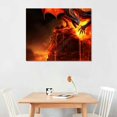 thumbnail image 2 of ONETECH  Wall Art for Living Room Fire Dragon in The Magma Canvas Wall Art Giant Dragon Contemporary Wall Art Posters and Prints 3 Pieces Modern Artwork Ready to Hang for Bedroom Office, 2 of 4