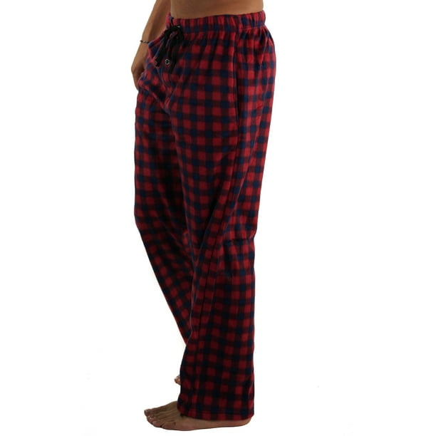 Members Only Members Only Men S Minky Fleece Sleep Pants Red Plaid Xl Walmart Com Walmart Com
