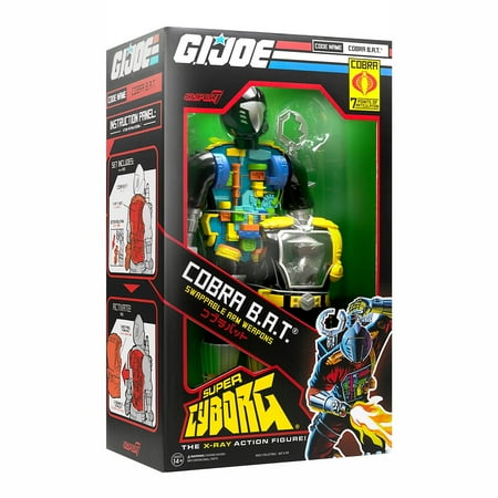 Super7 G.I. Joe Cobra B.A.T. Super Cyborg Vinyl Figure - Select Figure(s)