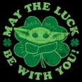 thumbnail image 2 of Mens Star Wars: The Mandalorian May the Luck Be With You Shamrock T Shirt, 2 of 5
