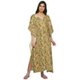 thumbnail image 4 of Moomaya Womens Long Maternity Kimono Sleeves Button Down Maxi Dress Kaftan, 4 of 5