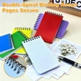 thumbnail image 3 of AGCAN 6 Pack Pocket Notebook, 3"x 5" 75 Sheets Spiral Notebooks, 6 Colors Small Notepad for Work, Office, Nurse, Travel, 3 of 8