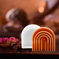 thumbnail image 4 of Molde Arcoiris 3D Arco Iris puente antiadherente silicona muffin vela molde jabones pastel molde (B), 4 of 4