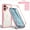Pink, variant on Allytechgroup for iPhone 17 Case with Built-in Screen Protector, Full Body Protection Hard Acrylic Back Lightweight Scratch Resistant Clear Shockproof Cover for iPhone 17, Black