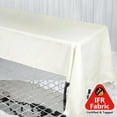 thumbnail image 4 of Efavormart Fire Retardant Ivory Tablecloth 60"x126" Seamless Premium Polyester Rectangular Table Cover, 4 of 5