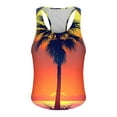 thumbnail image 4 of Gifts for Men! Titcea Tank Tops Men Palm Tree Printed Round Neck Sleeveless Thin Strap Leakage Back Shirts Hawaiian Beach Holiday T Shirts Summer Casual Tank Top, 4 of 4