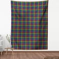 thumbnail image 4 of Ambesonne Fashion Fabric by the Yard Upholstery, Plaid Pattern on Dark Back, 3 Yards, Violet Forest Green Blue, 4 of 5