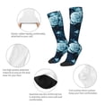 thumbnail image 4 of Knee High Socks for Men and Women, Ink Rose Althletic Compression Socks, Support Long Tube Socks for Outdoor Sport, Calf Socks, High Stockings for Women Men, 4 of 7