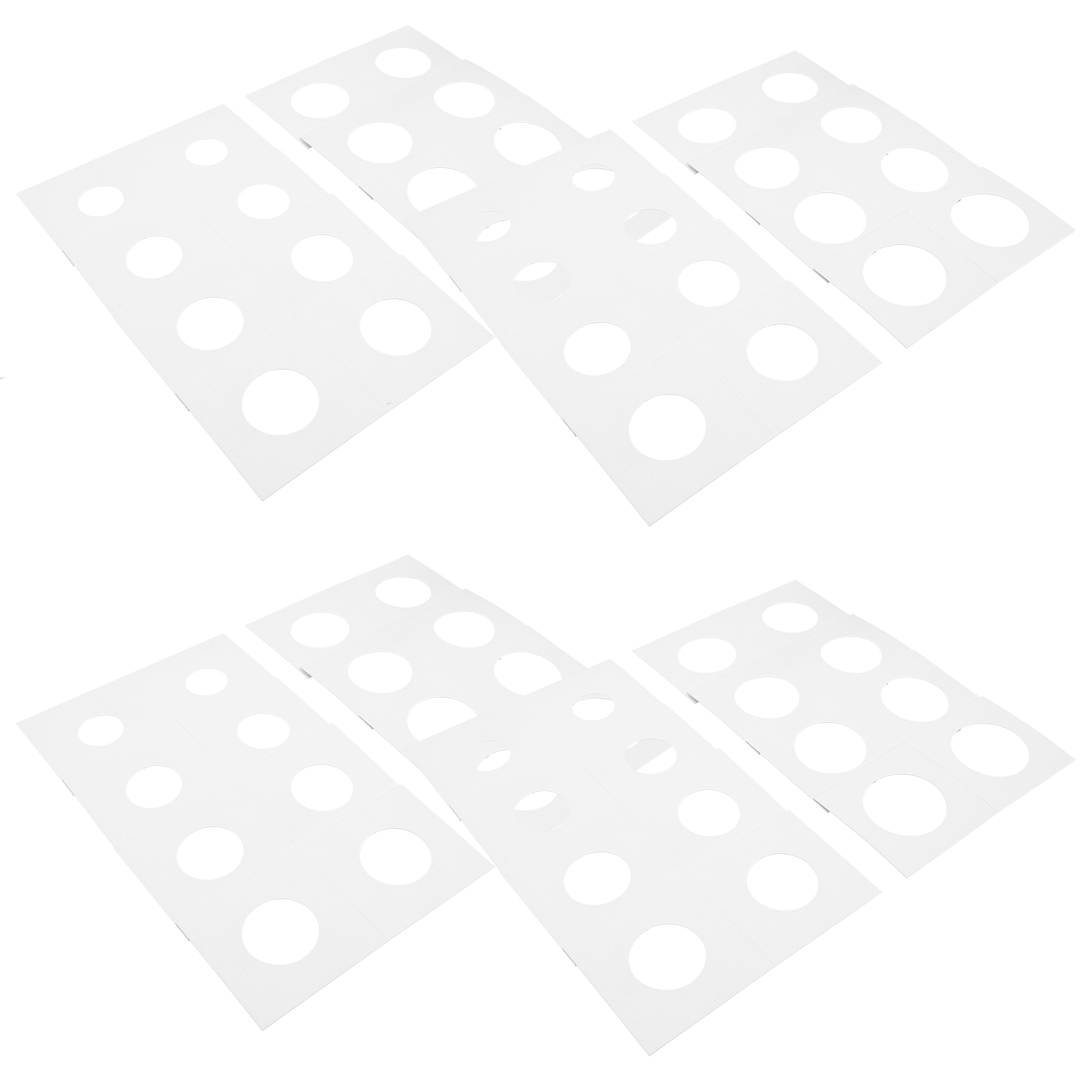 Frcolor 400pcs Coin Holder Cardboard Coin Holders Coin Flips Coin