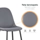 thumbnail image 5 of Sillas de Comedor Top Living Eames Terciopelo Gris, 5 of 9