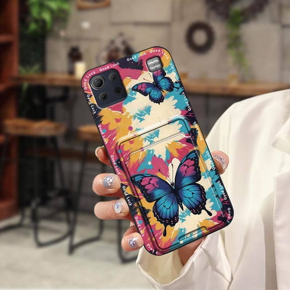 ABL-Phone Case For LG K92 5G/Q92, Durable Anti-knock Card slot Waterproof Full wrap Graffiti Cute Cartoon Silicone Dirt-resistant Card bag Back Cover TPU Shockproof Cover Fashion Design