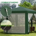 thumbnail image 6 of Outsunny 13' x 11' Garden Party Tent Hexagon Patio Canopy w/ Netting Green, 6 of 10