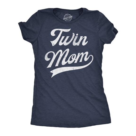Womens Funny T Shirts Twin Mom Sarcastic Sibling Tee For Ladies Womens Graphic Tees
