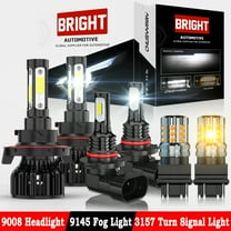 For 2004-2013 2014 Ford F150 LED Headlight Dual Beam   Fog Light   Turn Signal Lamp Bulbs 6000K White 6 Pack