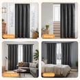 thumbnail image 7 of Lapalife Quilted Thermal Insulated Curtain Liner for Winter, Functional Heading Light Heat Sound Cold Blocking Winter Curtain Door Curtain for Living Room Bedroom, 1 Panel, 7 of 7