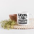 thumbnail image 2 of Level 13 Unlocked, Official Teenager, Video Gamer or Gaming Enthusiast 13th Birthday, White 11oz Ceramic Mug, 2 of 5