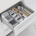 thumbnail image 3 of Organizador de cajones de cocina, organizador de cajones de cubiertos de cocina compatible con cuchillo de cuchara compatible Afortunado Sencillez, 3 of 5