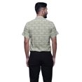 thumbnail image 3 of BESTMAN Casual Printed Shirts For Men Slim Fit Button Down Short Sleeve Shirt, 3 of 5
