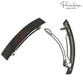 thumbnail image 3 of Parcelona French Large Bar Set of 2 Black N Shell Automatic Hair Clip Barrettes, 3 of 8