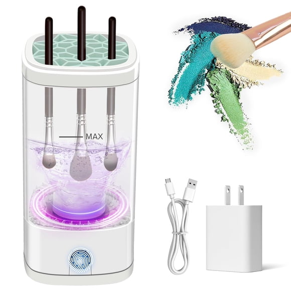 Limpiador eléctrico para brochas de maquillaje Cbsrvmlp con soporte para secadora