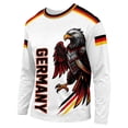 thumbnail image 4 of 2026 Soccer Game Kids Germany Soccer Long Sleeve Training Shirt, Breathable Sport Casual T Shirt for Youth Soccer Fans 3-15Y, 4 of 4