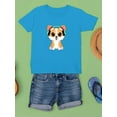 thumbnail image 3 of Corgi With Headsets T-Shirt Juniors -Image by Shutterstock,  Small, 3 of 4