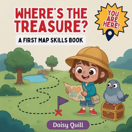 Map It! Where's the Treasure?: A First Map Skills Book for Kids Ages 4-8 (A Rhyming Treasure Map Adventure and Pirate Map Read A, Book 2, (Paperback)