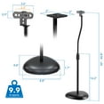 thumbnail image 5 of Mount-It! Height Adjustable Speaker Floor Stands | Set of 2, 5 of 9