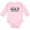 AD-Pink, variant on From Santa Fe New Mexico in Black Distressed Text Boys or Girls Long Sleeve Baby Bodysuit