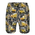 thumbnail image 4 of Kdxio Excavator At Work Pattern Mens Casual Shorts - Drawstring Summer Beach Sports Shorts for Men, 4 of 9