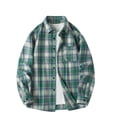 thumbnail image 2 of M-4X Big & Tall Mens Shirts with Pocket Plus Size Long Sleeve Shackets T-Shirts Button-Down Collared Plaid Printed Lapel Tees Tops, 2 of 8