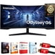thumbnail image 1 of Samsung 34" Odyssey G55T WQHD 165Hz 1ms(MPRT) HDR Paquete de Monitor Curvo para Juegos con Tecnología Smart USA Elite Suite 18, 2 Cables HDMI y Equipo Decorativo CPS Paquete de Protección Exclusivo de, 1 of 5