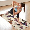 thumbnail image 6 of Butterfly Colorful Wing Pattern Hot Yoga Mat Towel Non Slip for Hot Yoga - Quick-Drying Yoga Mat Cover with 4 Corner Pockets with Travel Bag - Hot Yoga Towel Non Slip 70"x26", 6 of 6