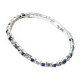thumbnail image 2 of tasrioml Luxury Women Single Row Full Rhinestone Inlaid Bracelet Elastic Bangle Jewelry, 2 of 7