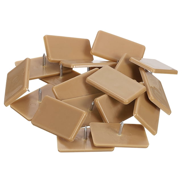 Uxcell Deslizadores con Clavos Paquete de 20 1.25'' x 0.75'' Deslizadores de Plástico con Clavos