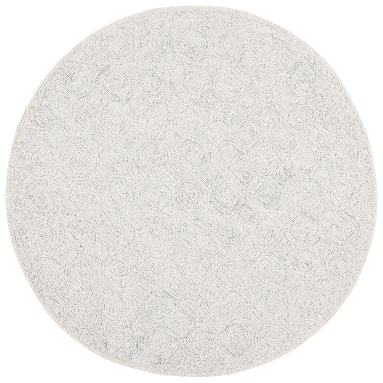 SAFAVIEH Micro-Loop Constantine Geometric Area Rug, Silver/Grey, 6' x 9'