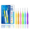 thumbnail image 3 of Juego de 10 cepillos interdentales para el cuidado dental (colores surtidos), 3 of 8