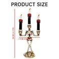 thumbnail image 3 of Halloween Decor - Candles and Candle Holders - Halloween Skeleton Candle Holder - Cheers Us Halloween Decoration Candlestick Light Halloween Candlestick Flameless Prop Candle Holder, 3 of 5