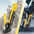 thumbnail image 3 of Soporte lateral para motocicleta Unique Bargains juego de soporte ajustable aleación de aluminio CNC tono dorado negro, 3 of 7