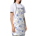 thumbnail image 5 of Anti-Fouling Belt Pocket Elasticated Apron - Non-Slippery Non-Fading Non-Shrinking Non-Crinkly Water-Repellent Milk Cow Print Style Lavender_4, 5 of 8