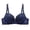 Dark Blue, variant on Women's Summer Breathable Underwire Full Coverage Support Shaping Plus Size Comfort Everyday, Size 46