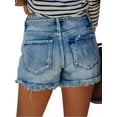 thumbnail image 2 of PALACLOTH Stretchy Hem Short for Womens Jeans Shorts Street Wear Denim Pants, 2 of 3