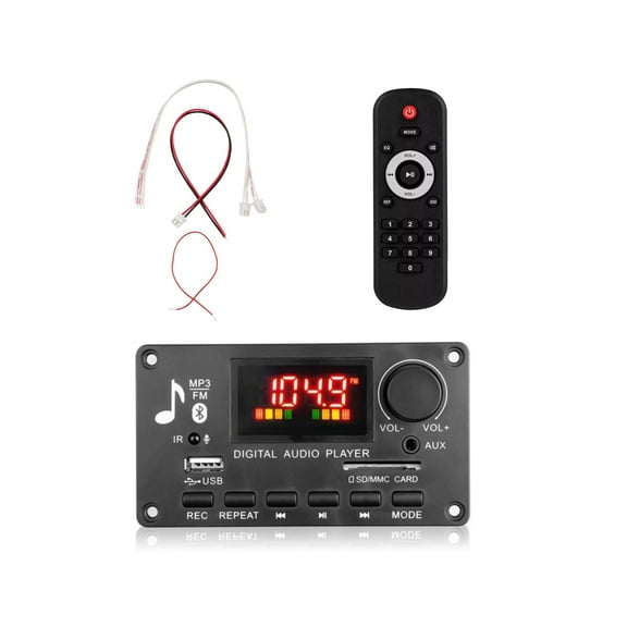 CSYANXING 2x40W Bluetooth Amplifier Decoder Board 7V-25V FM Radio USB SD AUX MP3 WAV FLAC APE Lossless Audio